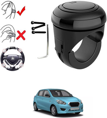 MATIES Plastic, Silicon Car Steering Knob(Black)