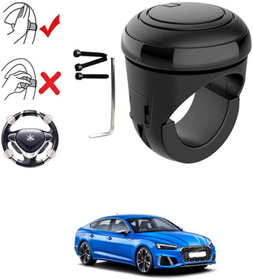 MATIES Plastic, Silicon Car Steering Knob(Black)