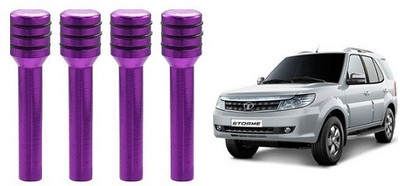 After cars aluminium Car Door Lock Knob(Purple)