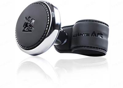 HUUSO Leather, Metal Car Steering Knob(Black)