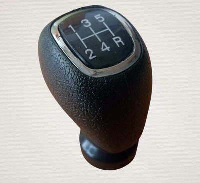 LAKSHMINARAYAN SALES Rubber Gear Knob i20 NM - Elight, Plastic Gear lever Knob 5+1 reverse Gear Gear Knob(Black)