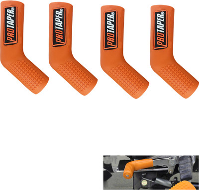 Znee Smart Motorcycle Gear Shift Cover Sock Shifter Sock Boot (Orange ) Pack of 4 Gear Shift Collar