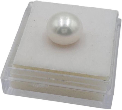 Sahiba Gems White Cut Natural Pearl Gemstone(5.65 carat)