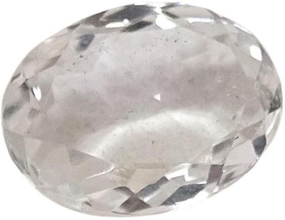 Sahiba Gems White Cut Natural Crystal Gemstone(6.8 carat)