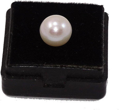 Sahiba Gems White Cut Natural Pearl Gemstone(8.55 carat)