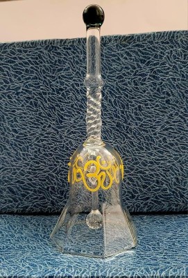 NS tredars Crystal Transparent Pooja Bell Glass Pooja Bell(Clear, Pack of 1)