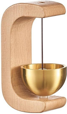 Yuganshu Wood Doorbell Chime, Magnetic Doorbell Chime Wooden Cow Bell(Multicolor, Pack of 1)