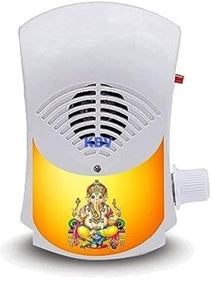 Vedeek Collections Electric 35 in 1 Gayatri Continuous Mantra Chanting Bell Machine Plastic Pooja Bell