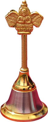Shreeja Shilpcraft Garud Ghanti for Pooja & Other Rituals| Pure Brass Garuda Bell for House Brass Pooja Bell(Pack of 1)