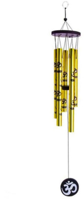 ABCD DivineTone OM Gold Wind Chime Steel Chinese Bell(Gold, Pack of 1)
