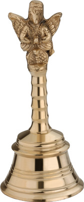 PRIGMA GARUDA-BELL-1 Brass Pooja Bell(Gold, Pack of 1)