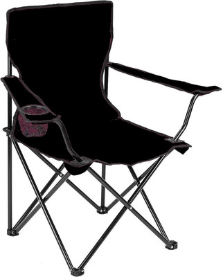 VHR ENTERPRISE Portable Foldable Camping Chair Chair(Black)