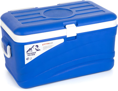 ACTIONWARE Thunder Insulated Chiller Ice Box | Large Capacity Cooler | Without Vent Lid ICE BOX(Blue, 25 L)