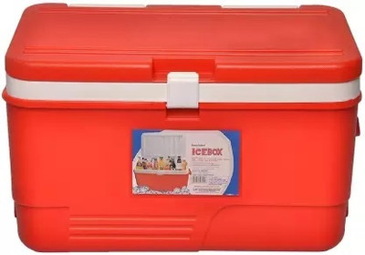 Aristo Insulated Chiller Ice Box | Standard Size for Travel Party Bar Ice Cubes 50 L Ice Cooling Box(Red, 50 L)