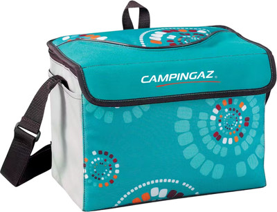 Campingaz Ethnic MiniMaxi 4L Soft Foldable Cooler bag, insulated lunch bag 9 hours Cooling Soft Cooler(Blue, 4 L)