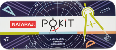 NATARAJ Pokit mathematical drawing instruments Geometry Box(Multicolor)
