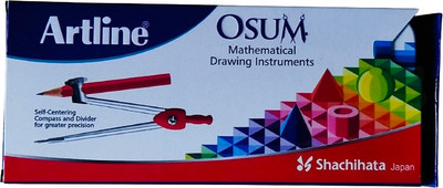 Artline OSUM Mathematical Drawing Instruments Geometry Box(Multicolor)