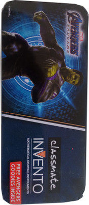 Classmate INVENTO MATHEMATICAL GEOMETRY BOX AVENGERS HULK FREE GOODIES INSIDE Geometry Box(Blue)