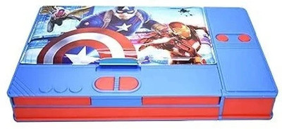 BLC Jumbo MultiFunctional Pencil Geometry Box with Integrated Sharpner for Boys Gift Geometry Box(Multicolor)