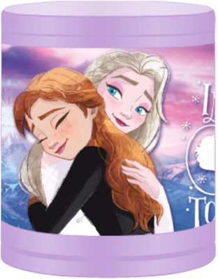 DISNEY Frozen Jazz Stand 400ml for Girls/Kids | BPA Free Geometry Box(Purple)