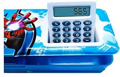 SANYA TRADERS AVENGERS CALCULATOR GEMETORY BOX FOR SCHOOL KIDS Geometry Box(Blue)