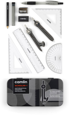 Camlin Scholar Plus Geometry Box Geometry Box(Black)