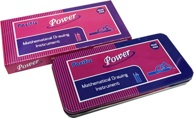 Rudra (Pack of 1) Power Geometry Box For Students Stationery Kit Shape Instrument Geometry Box(Multicolor)