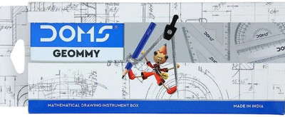 DOMS Geommy Mathematical Drawing Instrument Box Geometry Box(Blue)