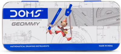 DOMS Geommy Geometry Box with Essential Stationery Geometry Box(Multicolor)