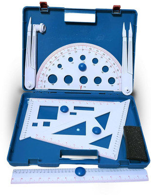 SBT Geometry Box Kit Large Size, Mathematics Activity Set for Teaching Purpose Geometry Box(Multicolor)