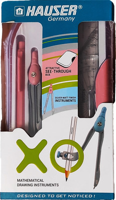 Hauser XO Mathematical Drawing Instrument Geometry Box(Multicolor)
