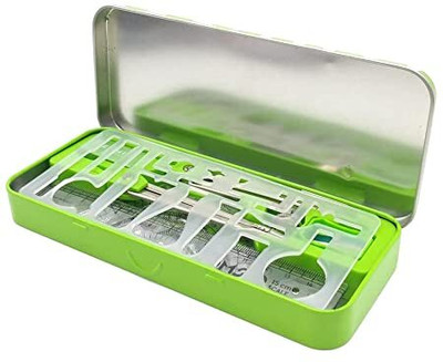 DOMS GEOMITI (New Edition) Mathematical Drawing Instruments Box Geometry Box(Green)