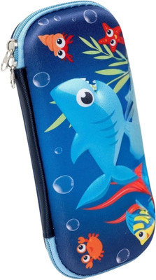 ALCANTARA Fish Nature Art Canvas Pencil Box(Set of 1, Multicolor)