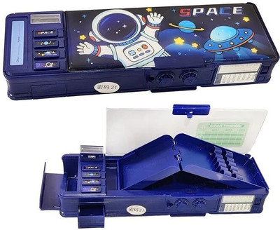 Zoniex Space Multifunctional Geometry Magnetic & Password Box for Kids Geometry Box(Blue)