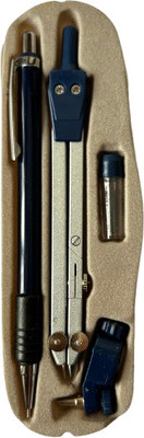Diplomat Engineering Drawing Instruments Box - 4 Parts Geometry Box(Blue)