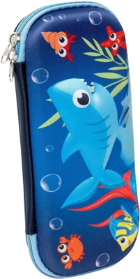 ALCANTARA Fish Nature Art Canvas Pencil Box(Set of 1, Multicolor)
