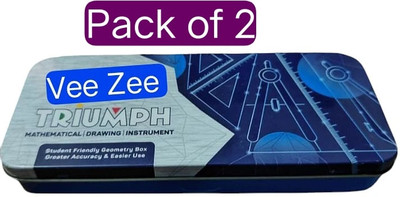 Vee Zee (Pack of 2) Triumph Mathematical Instrument Geometry Box(Multicolor)