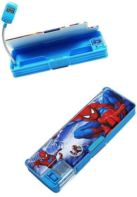 THESTORYBOX Spiderman Geometry Set for Kids Complete School Stationery Box Geometry Box(Blue)