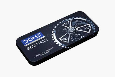 DOMS (Pack of 2) Geotron Mathematical Geometry Box Geometry Box(Black)