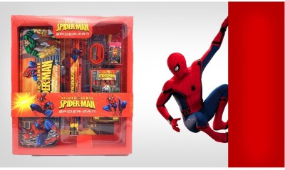 YuNiesto Spiderman Spiderman Art Metal Pencil Box(Set of 1, Red)