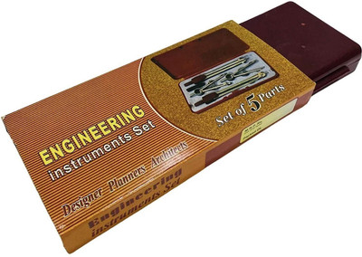 APAX Drawing Engineering Instrument Box For Engineer Architect School College Student Geometry Box(Brown)