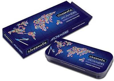 Classmate Archemedies-Mathematics-drawing-instrument Geometry Box(Multicolor)