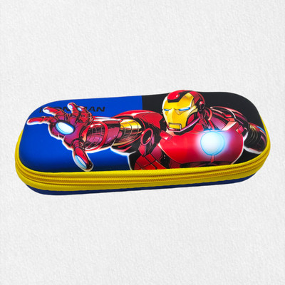 ZIRAK Ironman 3D EVA Hardtop Pencil Case for Kids Geometry Box(Dark Blue)