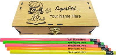 Tzaar Kids Customized Name Geometry M-3 Geometry Box(Yellow)