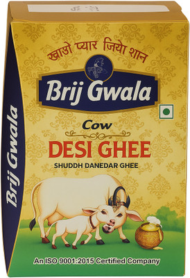 brij gwala Pure Cow Ghee for Better Digestion and Immunity Ghee 1 L Tetrapack