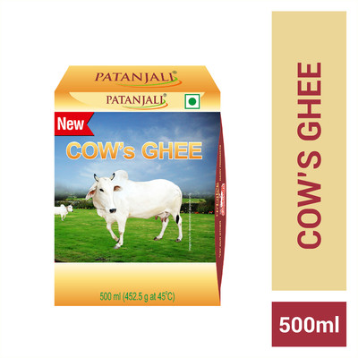 PATANJALI Pure Danedar Cow Ghee with Rich Aroma, Natural & Healthy, Tetrapack Ghee Tetrapack(500 ml)