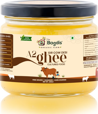 The Bagdis A2 Desi Gir Cow Ghee | Vedic Bilona Method Ghee Glass Bottle(100 ml)