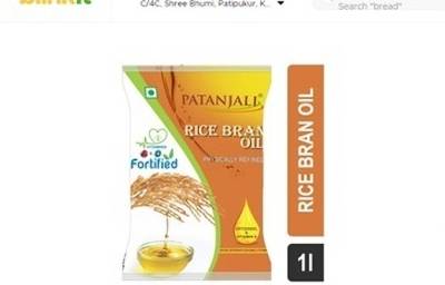 PATANJALI Fortified Rice Bran Oil 1 L Pouch