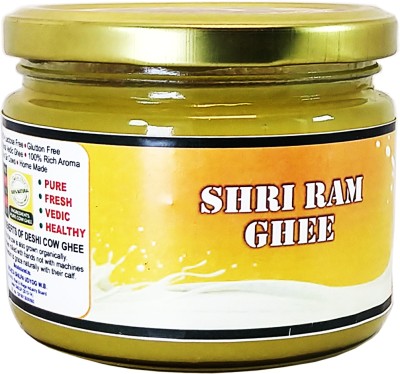 OCB SHRI RAM GHEE A2 Gir Cow Pure Ghee | Grassfed, Cultured, Premium & Traditional Ghee 250 g Glass Bottle