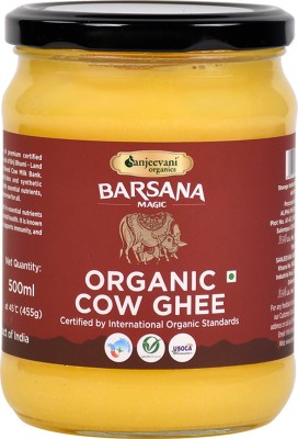 Sanjeevani organics Chemical-Free | No Additives, Pesticide-Free | Organic Cow Ghee 500 ml Glass Bottle